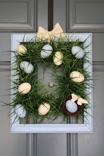 Use Spring Grass for Your Easter Wreath