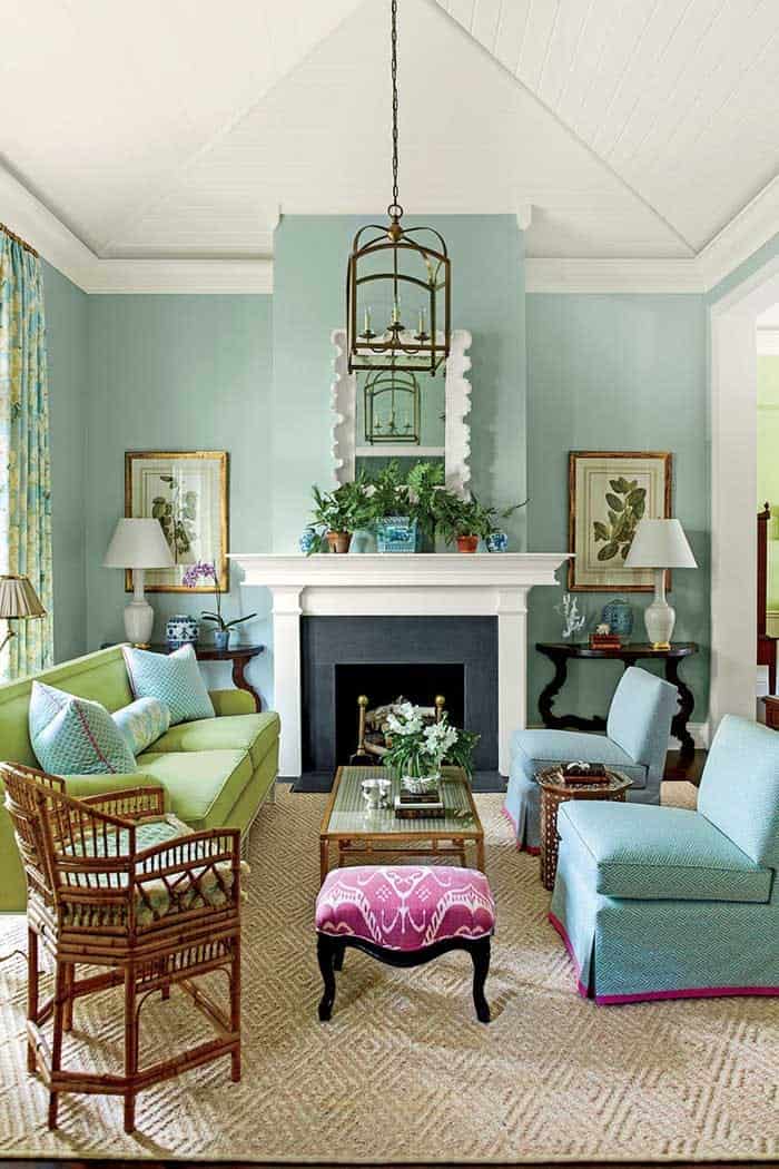 Create a Calming Atmosphere with Light Blue and Pale Green