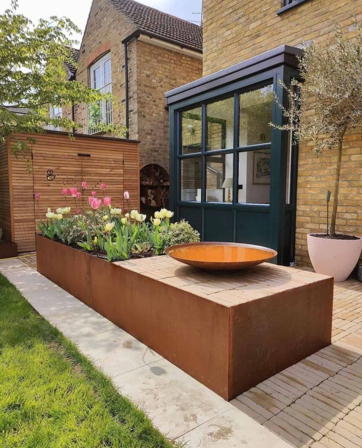 Raised Garden Bed From Metal Sheets