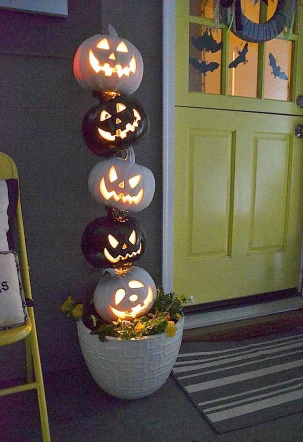 Whimsical Jack-O-Lantern Stack