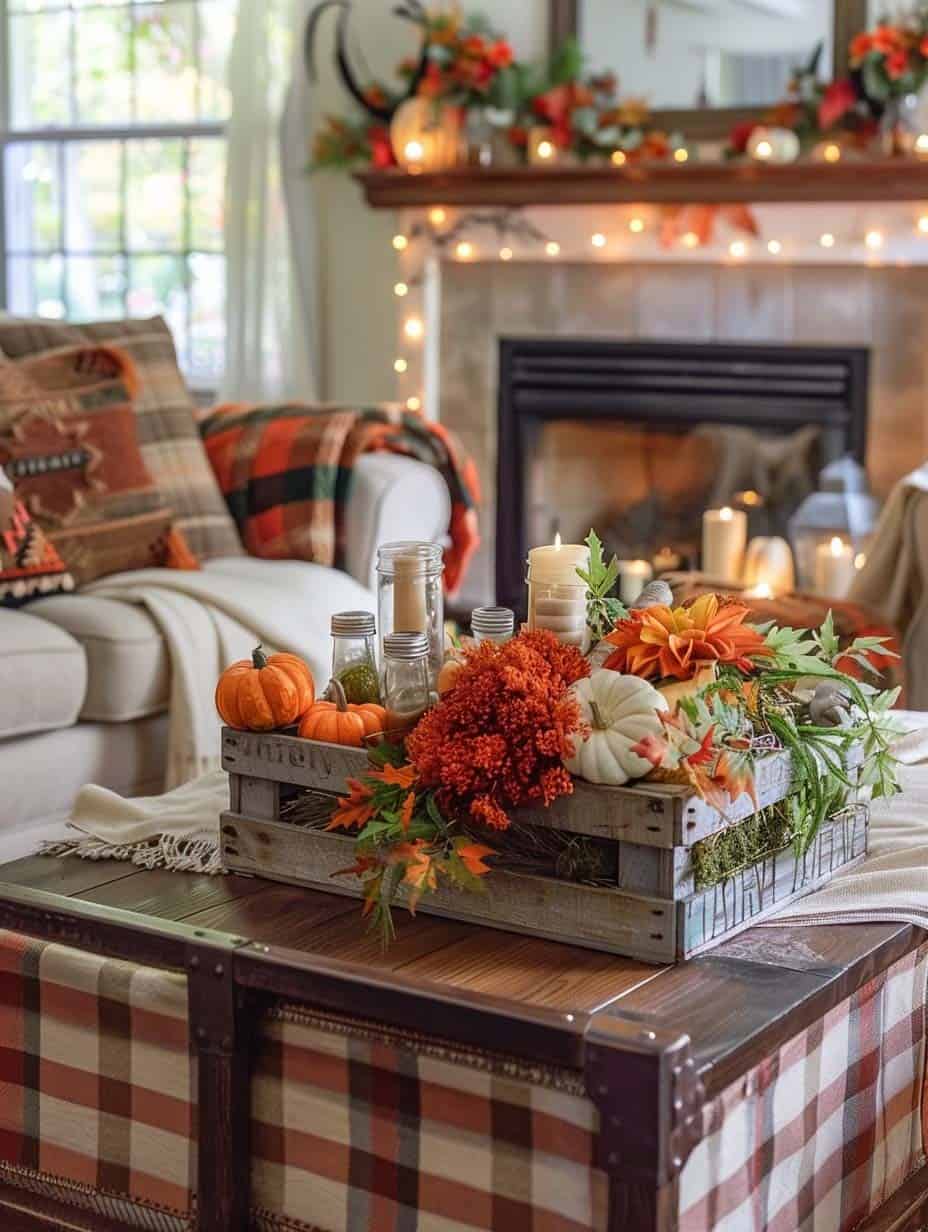 Rustic Farmhouse Autumn Tray