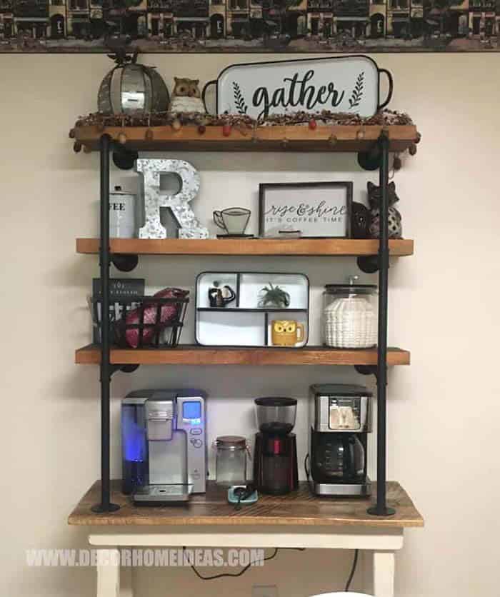 Upcycle a Farmhouse Table into a Coffee Bar