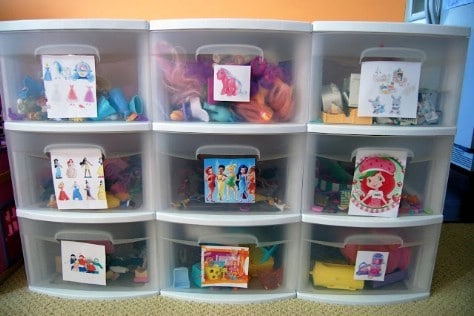 Optimize Toy Storage with Plastic Boxes