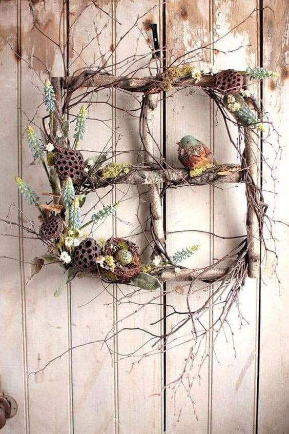 Make a Rustic Easter Cross and Frame with Twigs