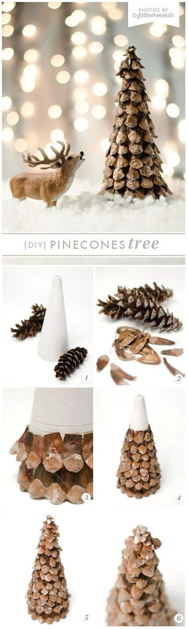 Rustic Pinecone Christmas Tree