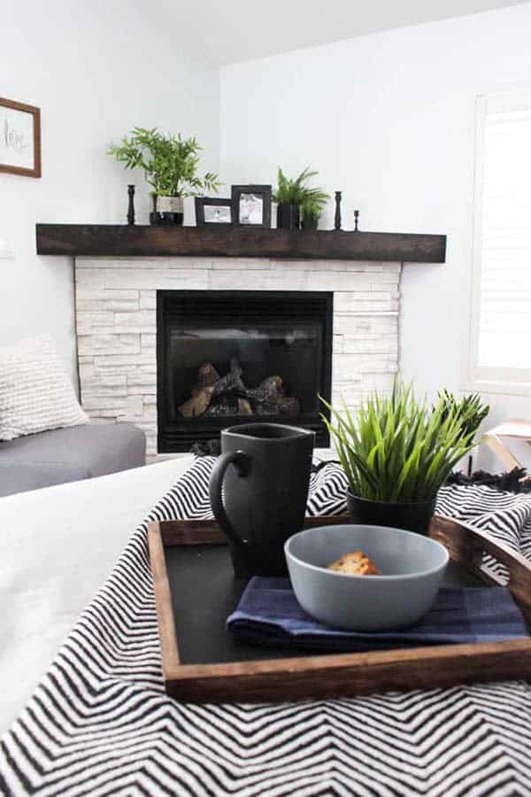 Make a Statement with a Nordic-Style Corner Fireplace