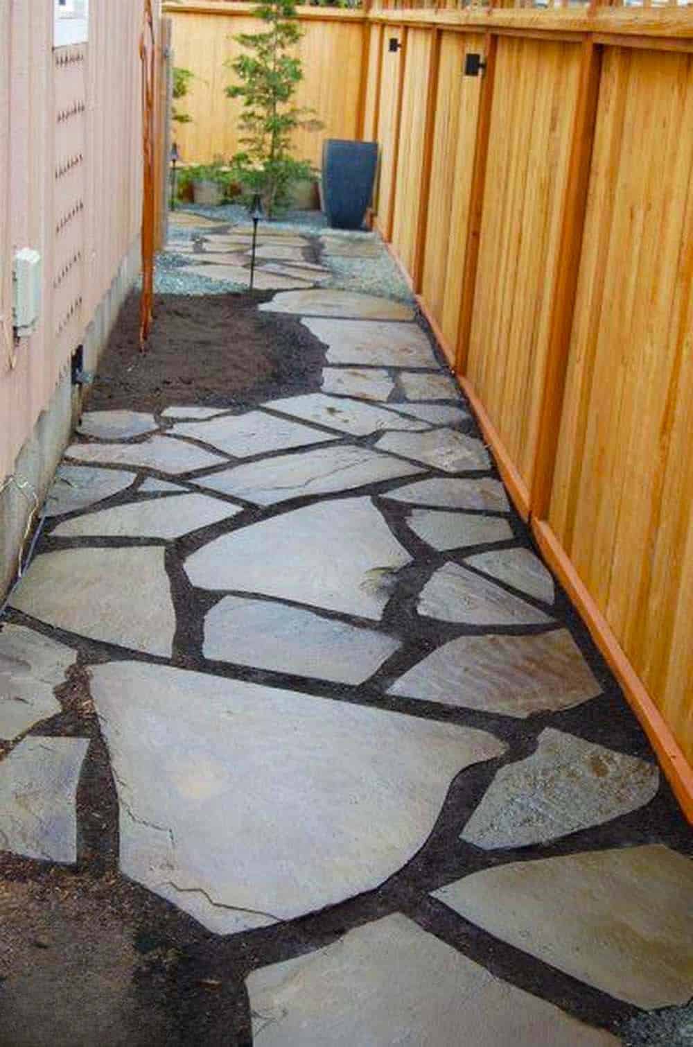 Artistic Stone Walkway