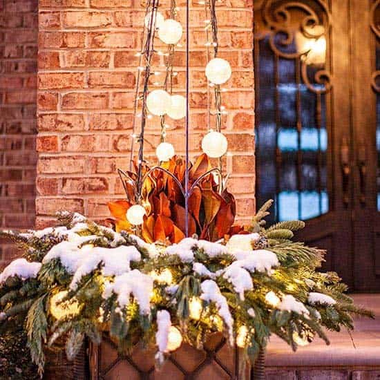 Illuminate Your Front Porch on Christmas with this Unique Tree