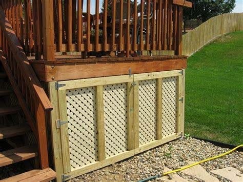 Double Doors Under the Deck