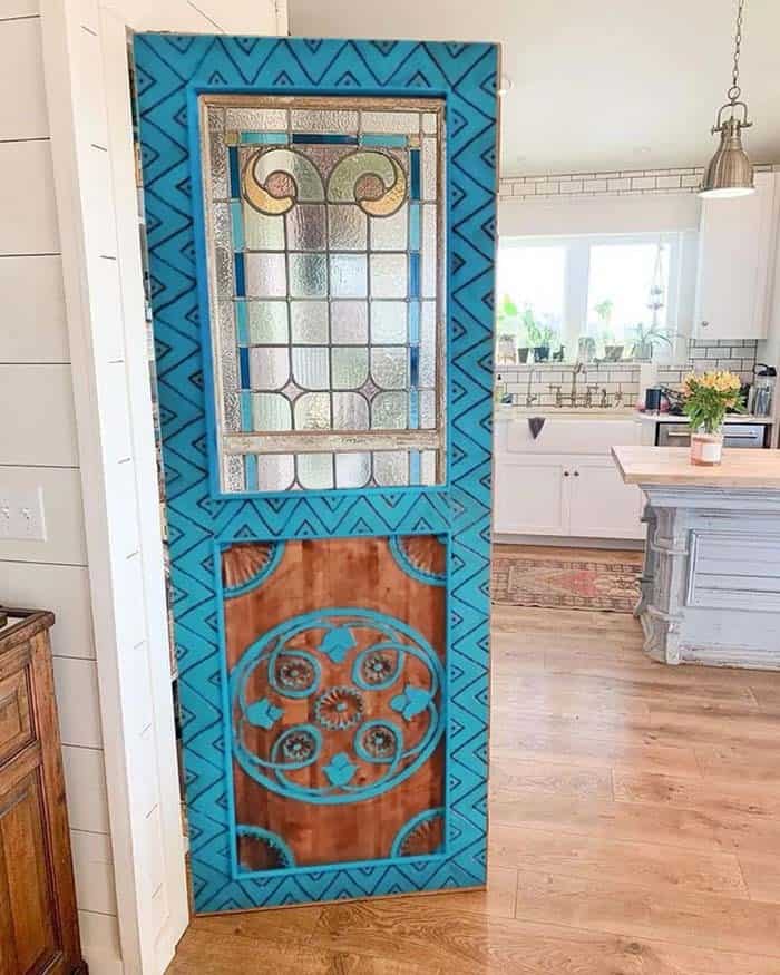 Handcrafted Pantry Door Is an Art Piece