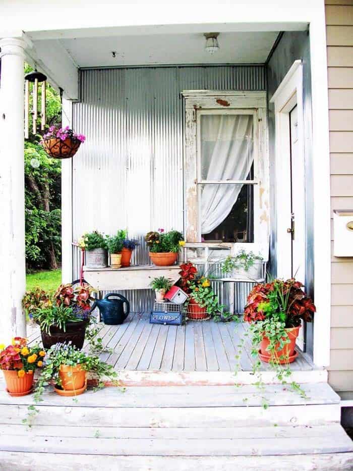 Porch Container Garden Space