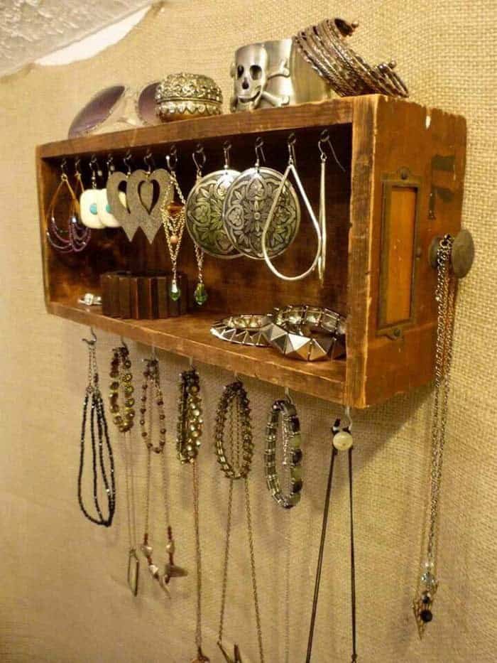 DIY Card Catalog Jewelry Storage