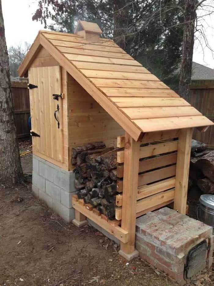 Turn Cedar Smokehouse Plans Into Storage