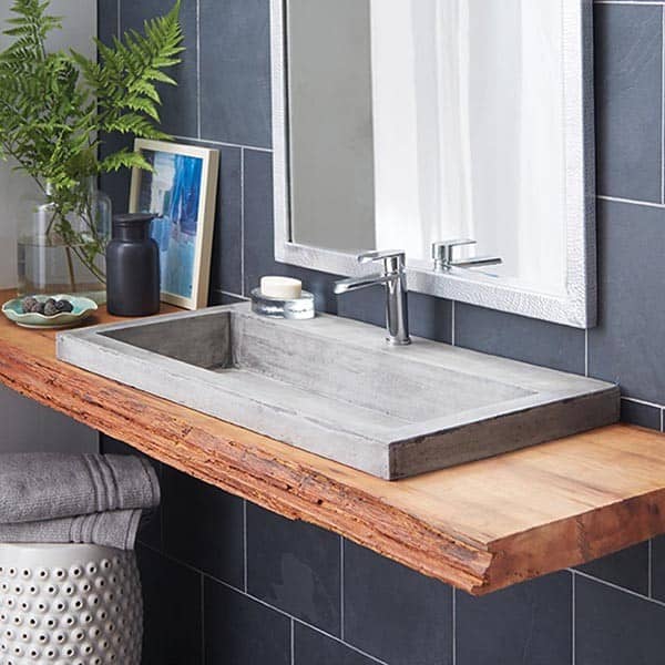 Transform your Bathroom with a Unique Concrete Trough Sink