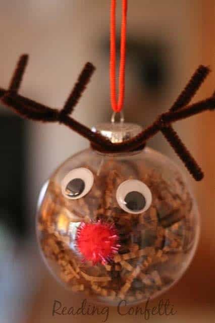 Make Your Own Adorable Pom-Pom Snow Globe Ornament