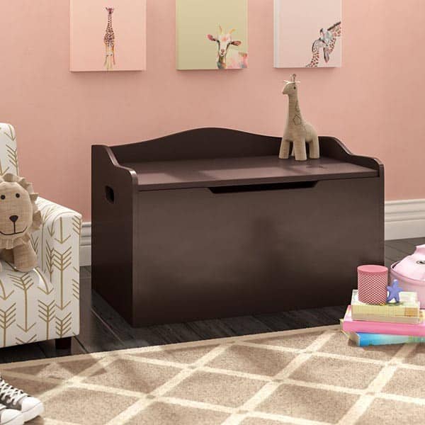 Stylish Large Toy Box with Bench Top Design