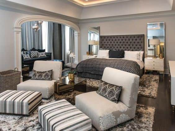 Create a Contemporary Seating Area in a Master Bedroom