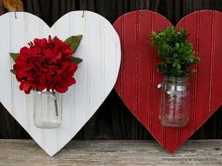 Make Creative Valentine Door Hangers with Mason Jars