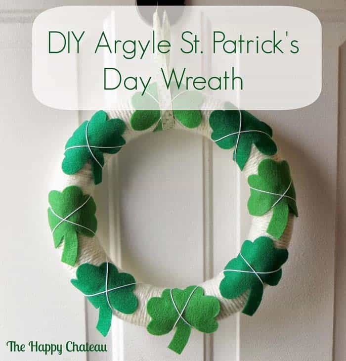 Upgrade a St. Patrick’s Day Wreath with a Argyle Patterns