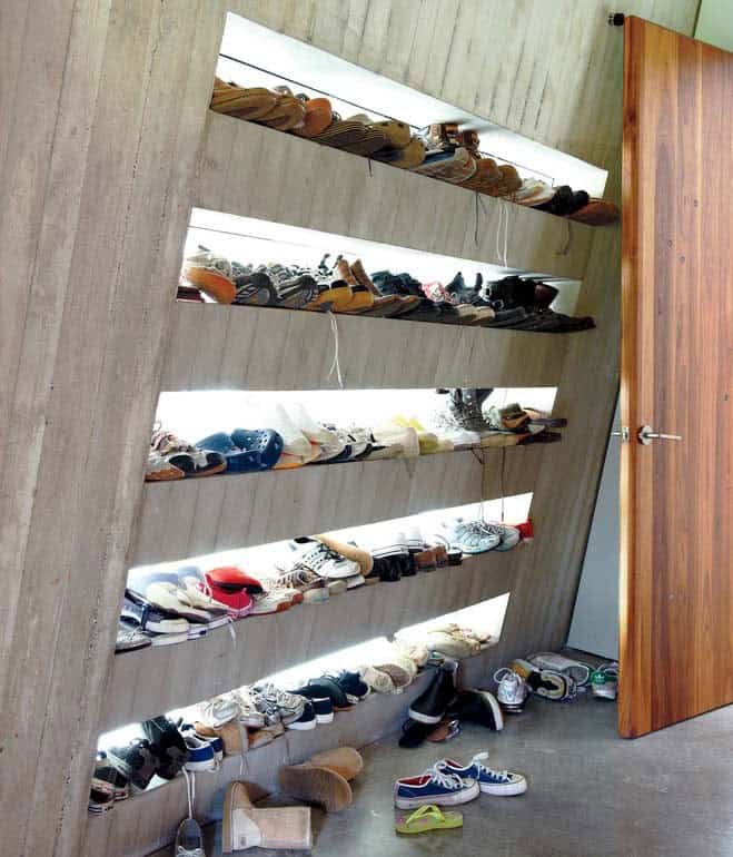 Elevate Your Teen’s Room with a Built-In Wall Shoe Organizer