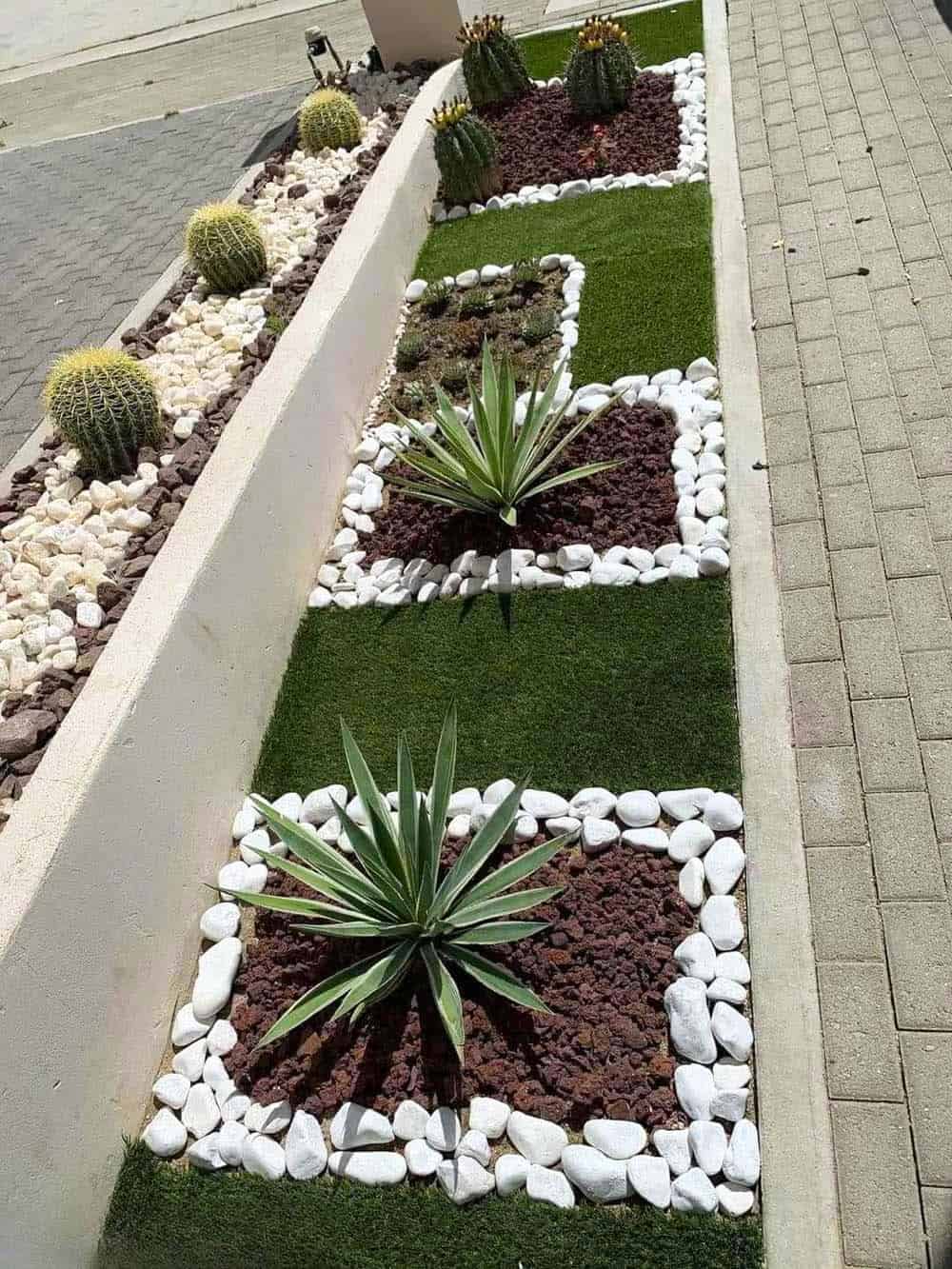 Geometric Succulent Beds