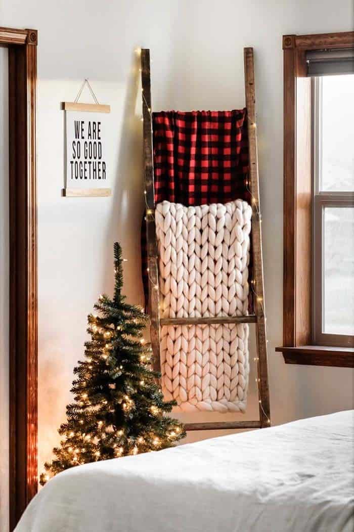 Complete Your Festive Look with Buffalo Plaid Ladder