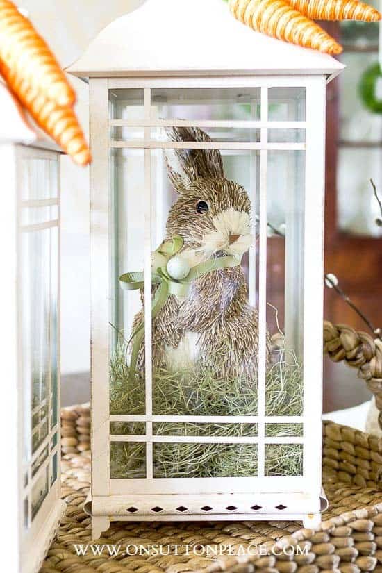 Decorate a Lantern with an Easter Bunny