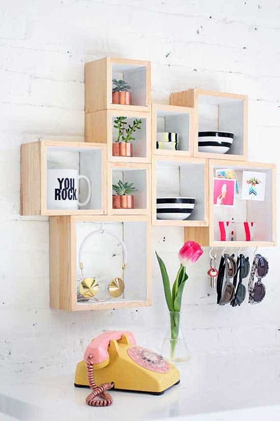 Add a Chic Touch to Your Girl’s Bedroom with Wooden Shelves