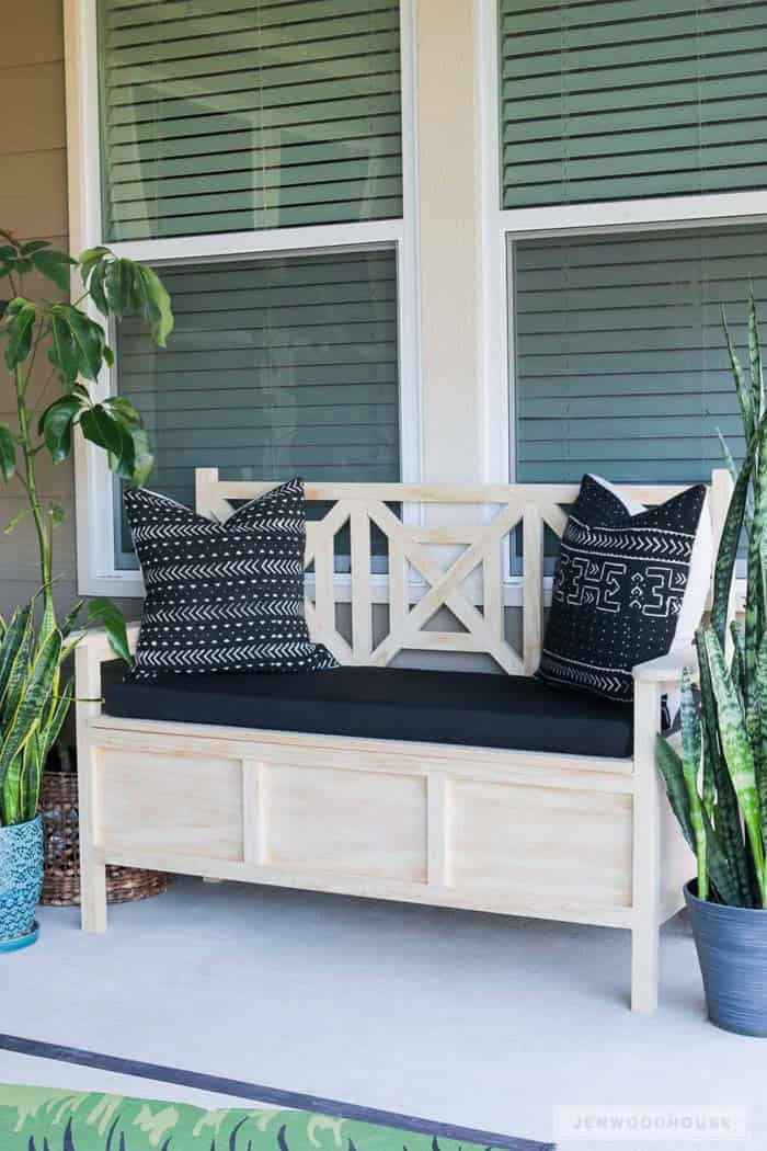 Design a Patio Bench with Ample Storage