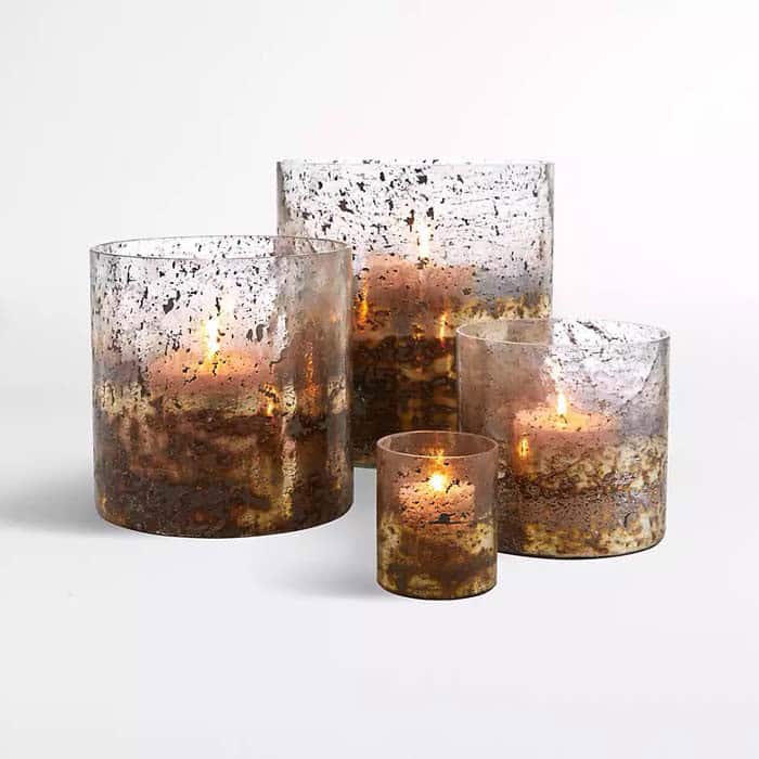 Spattered Look Glass Holders