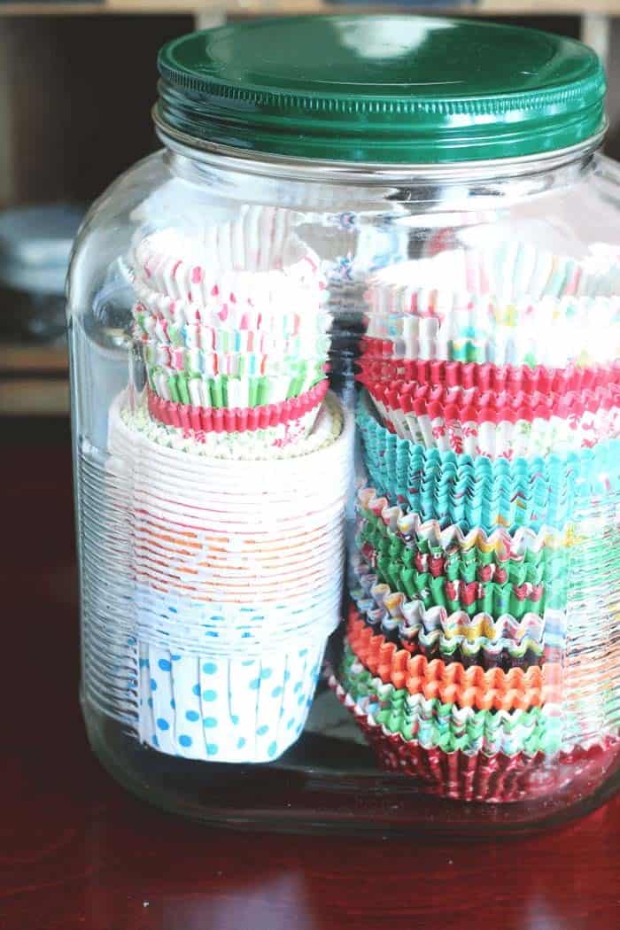 Organize Small Kitchen Items In A Large Jar