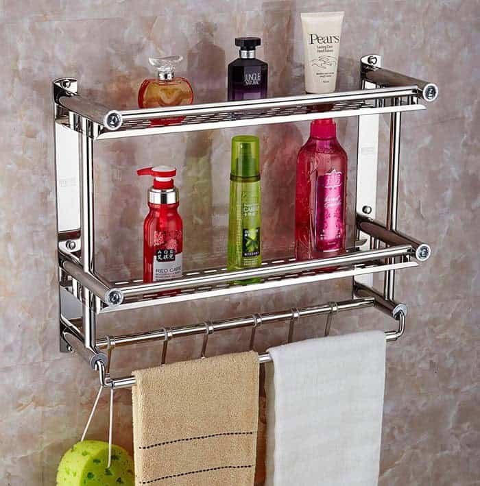 Elegant Metal Shelf Unit