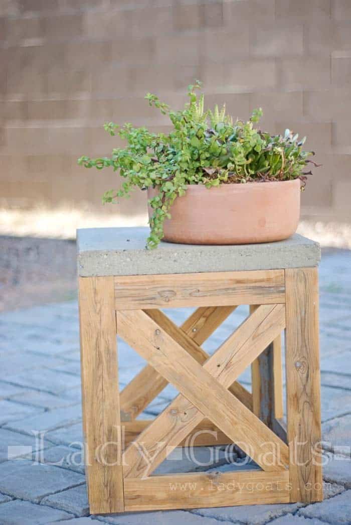 Craft a Concrete X-Base Stool for Your Patio Seating Area