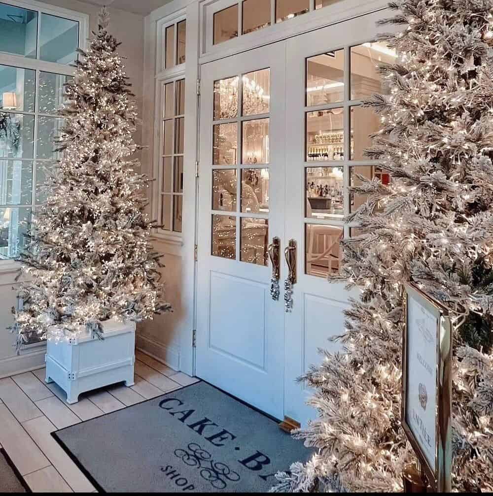 Create a Winter Wonderland with Frosted Christmas Trees