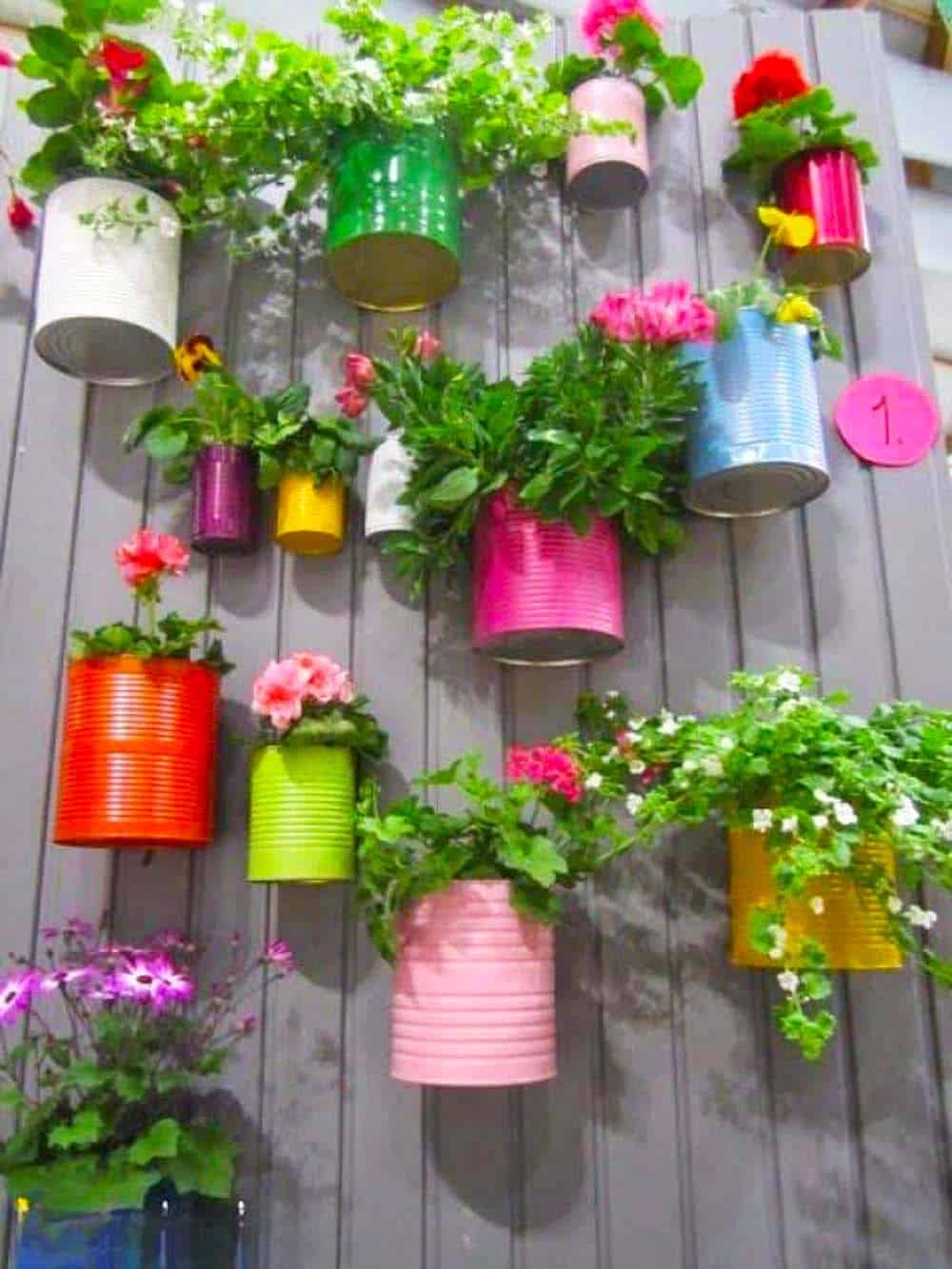 Colorful Can Garden