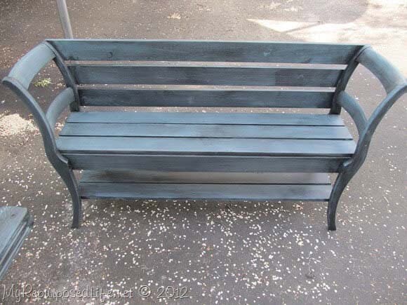 Stylish Bench Made From Old Chairs