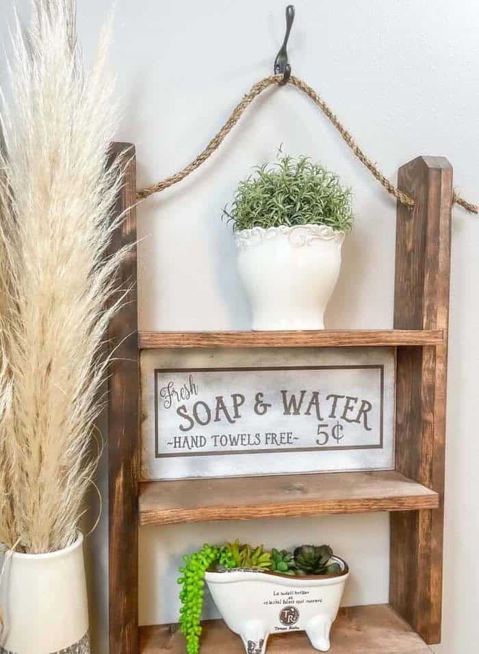 Rustic Rope Shelf Décor