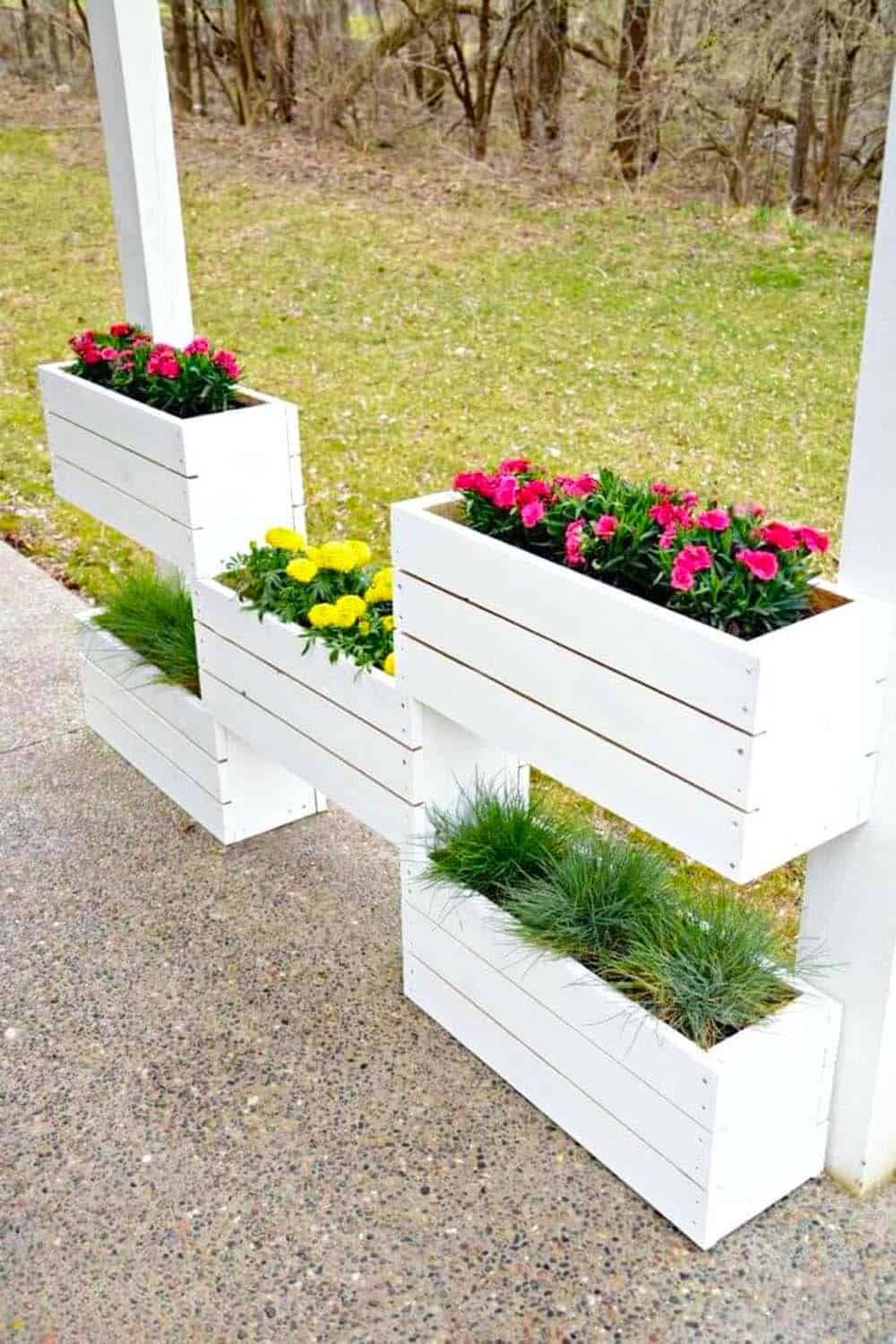 Porch Planter Boxes