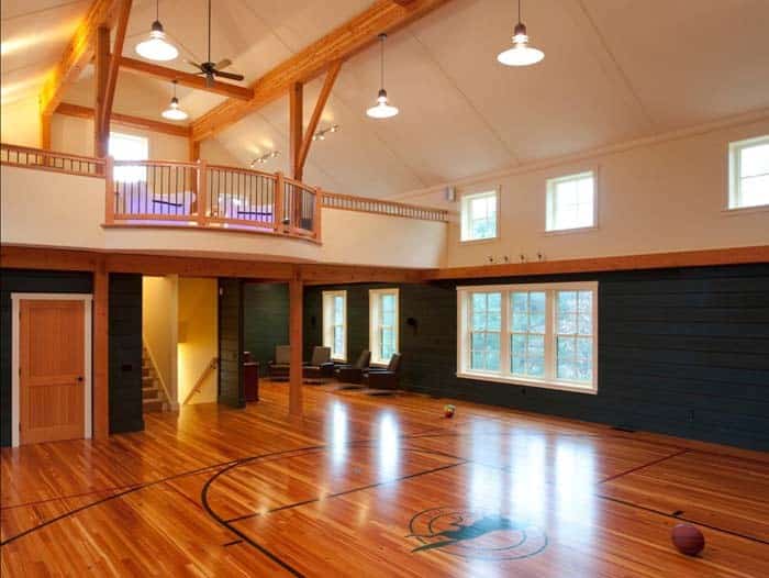 Half Court Basketball Man Cave