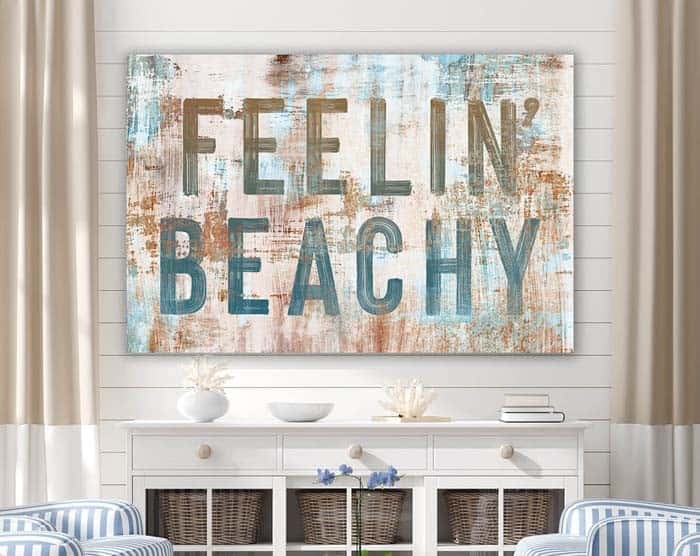 Decorate with a Rustic Summer Message Canvas Print