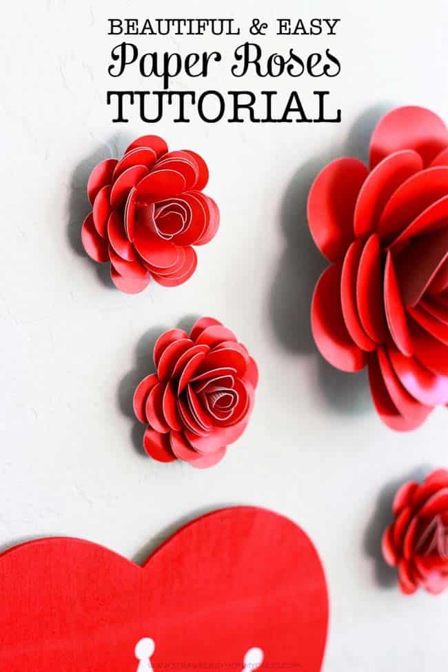 Craft Beautiful Paper Roses for Valentine’s Day