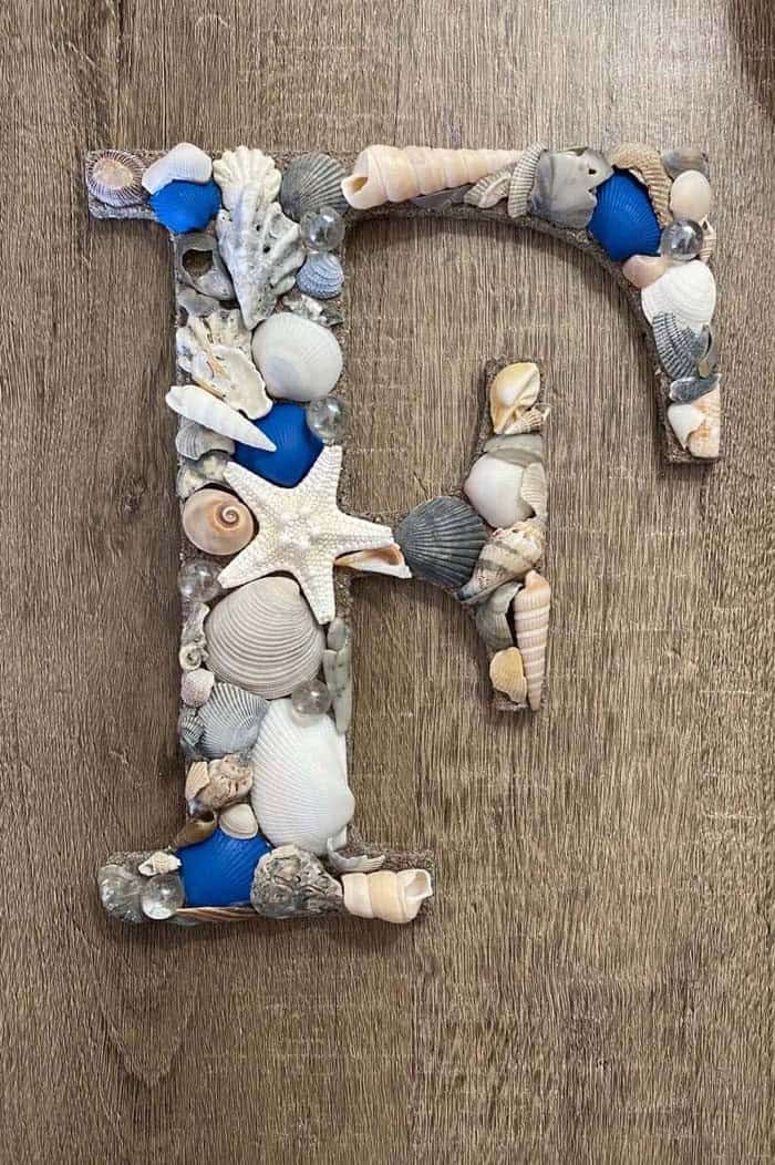 Seashell Monogram Collage