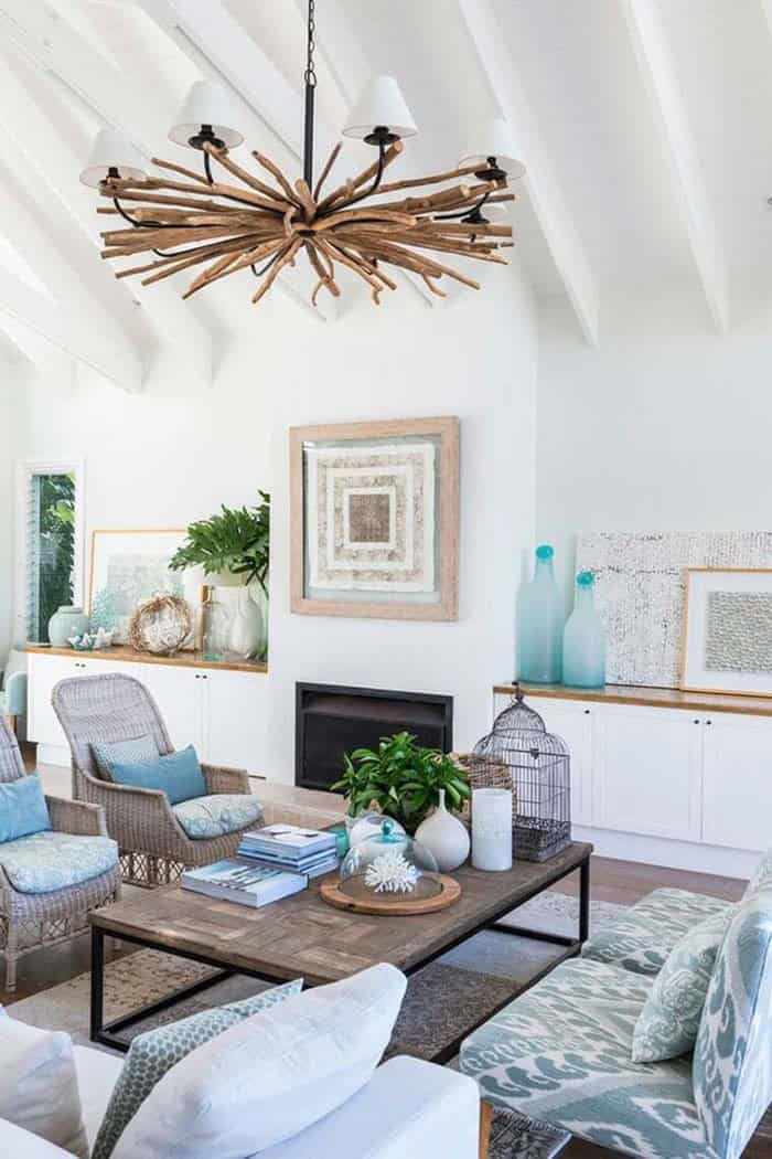 Redecorate Your Living Room with a Coastal Beach Theme