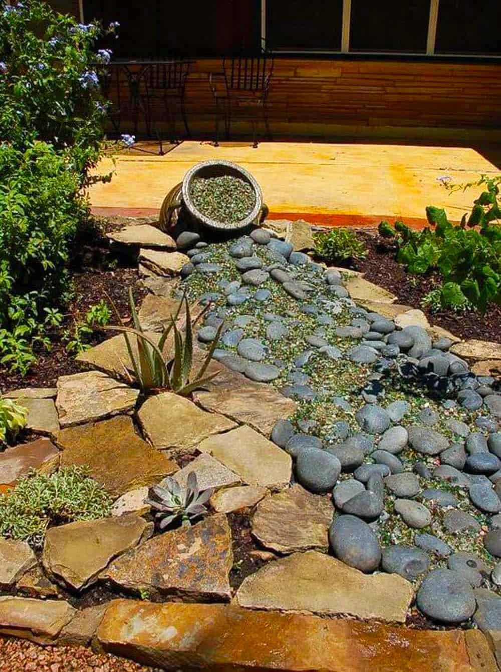 Rustic Garden Streambed