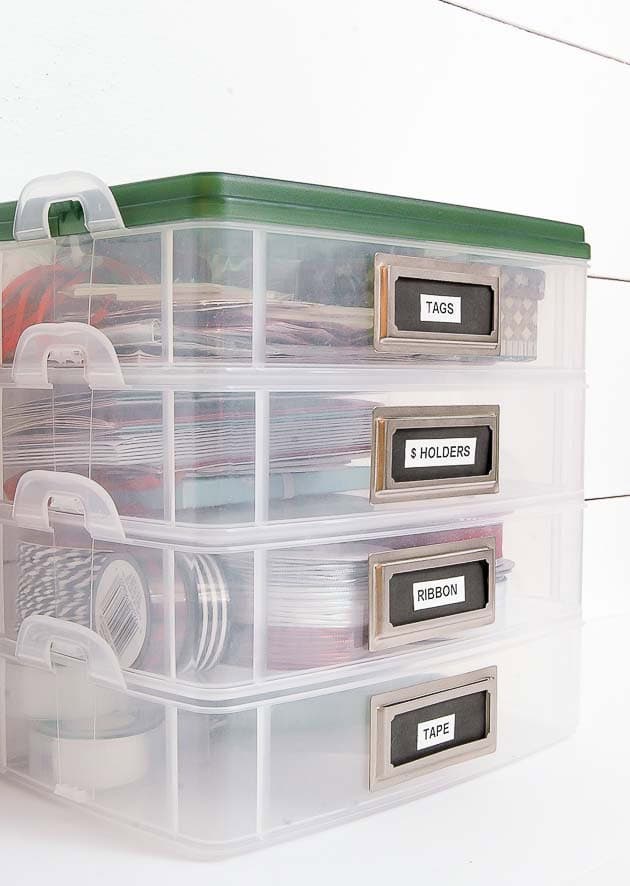 Store Supplies In Stacking Craft Boxes