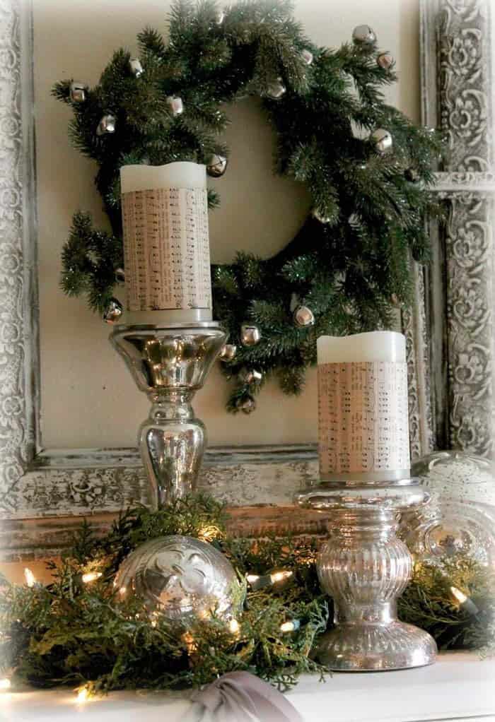 Incorporate Silver Mercury Glass Candle Holders