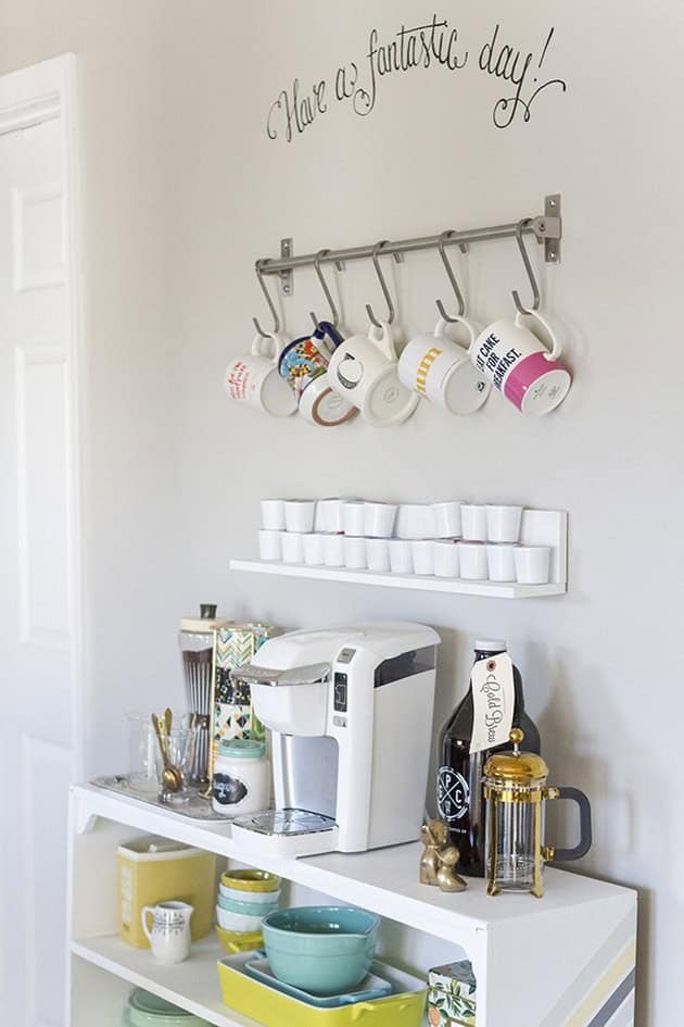 Enjoy a Simple Coffee Bar Setup at Home