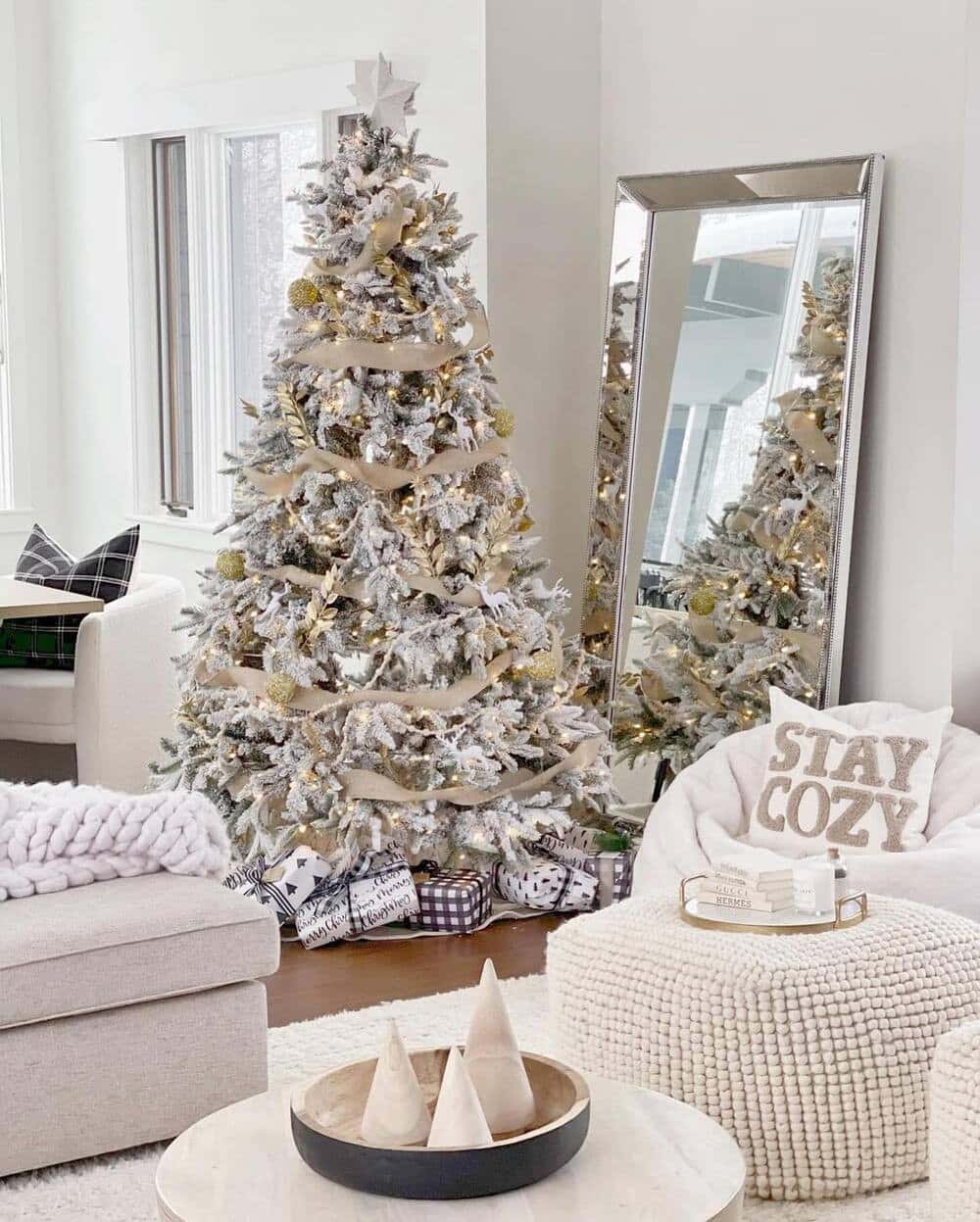 Enhance Your Space with a Neutral White Christmas Tree