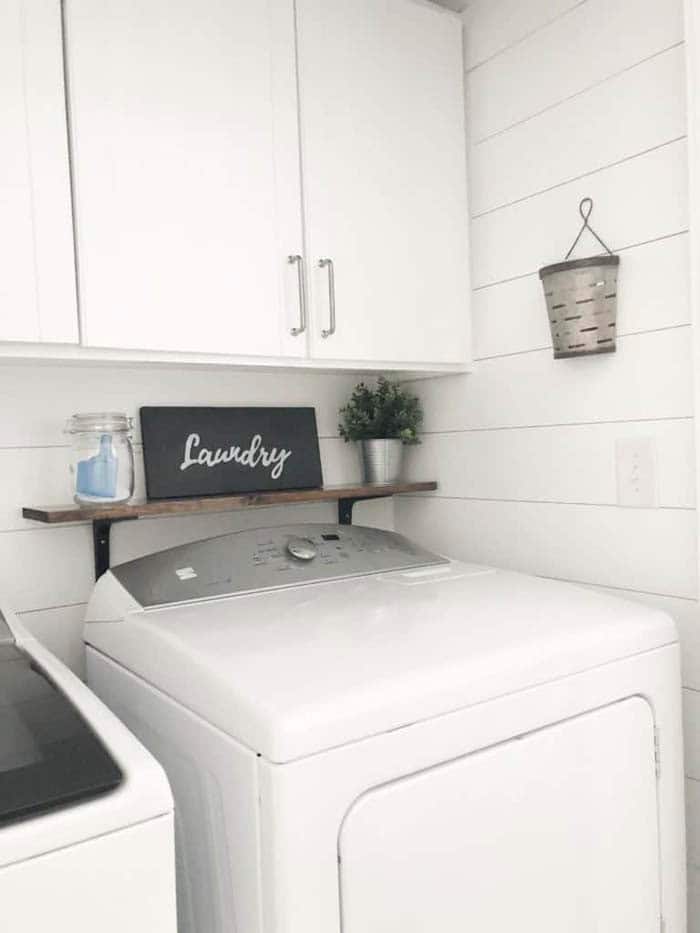 Create Visual Space and Textural Character in a Laundry Room