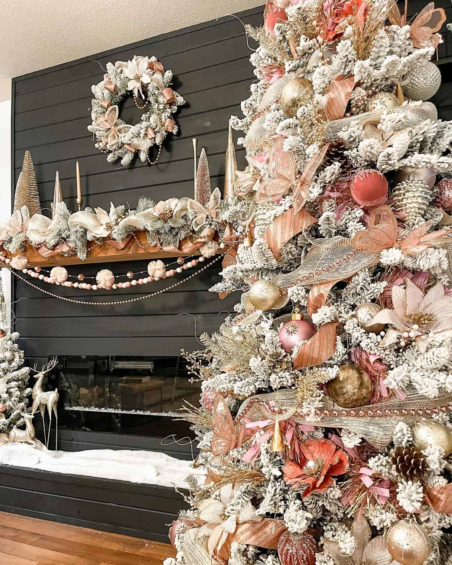 Rose Gold Christmas Decor